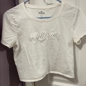 white Hollister top
